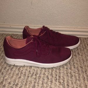 Maroon Mesh Vans